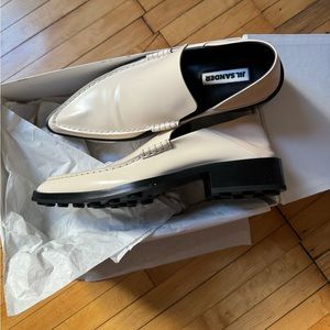 Jil Sander Mocassino pointed toe leather loafer. Size It 41